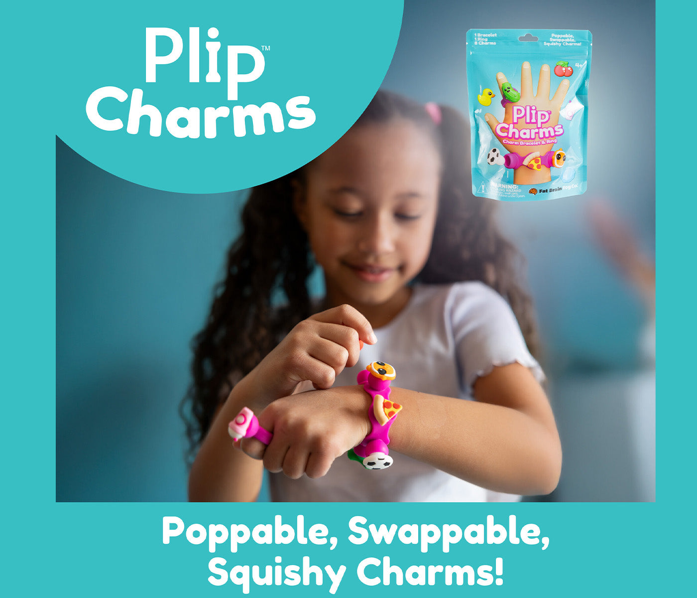 Plip Charms Poppable, Swappable, Squishy Charms