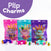Plip Charms Packaging Purple, Pink, & Teal