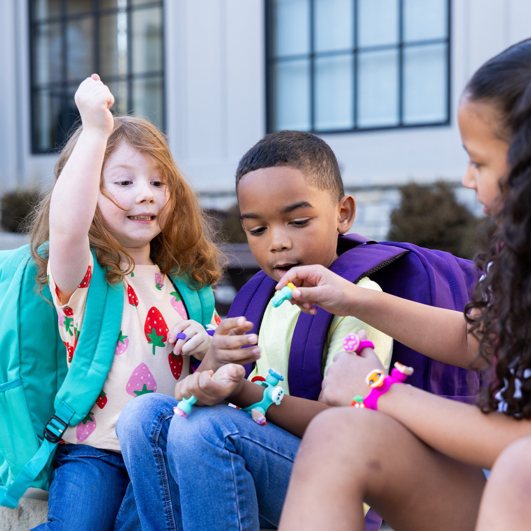 Plip Charms Purple, Teal, & Pink Play